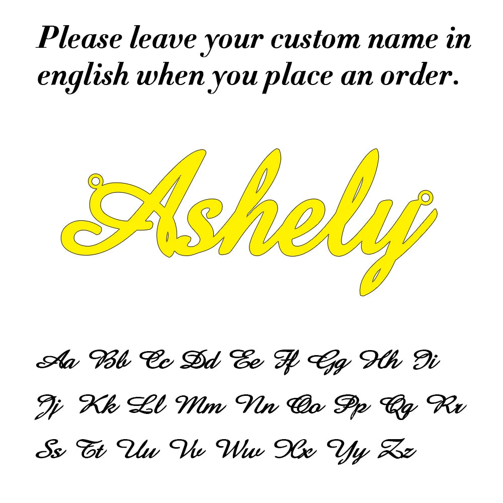 Custom Name Necklace Colar personalizado com nomes para mulheres, incluindo 'Ophelia', 'Summer', 'Madeline', 'Olivia' e 'Simona', em ouro.