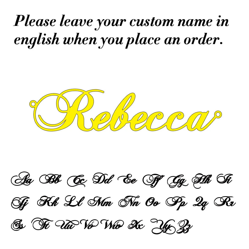 Custom Name Necklace Colar personalizado com nomes para mulheres, incluindo 'Ophelia', 'Summer', 'Madeline', 'Olivia' e 'Simona', em ouro.